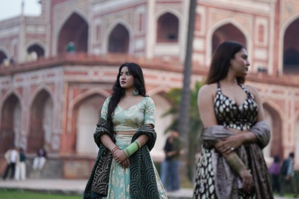 green-Hued Cocktail Party Lehenga - Image 4