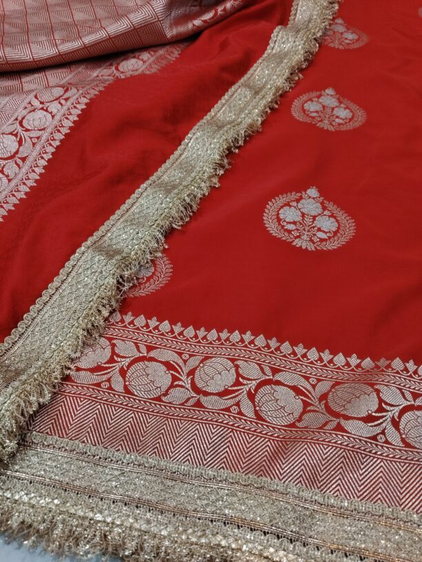 Banarasi Soft Glass Tissue Silk Saree - Image 13