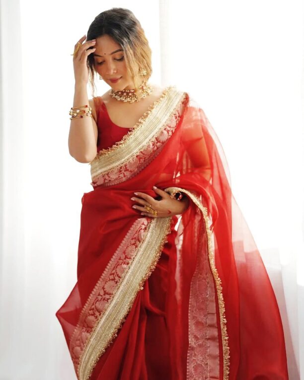 Banarasi Soft Glass Tissue Silk Saree