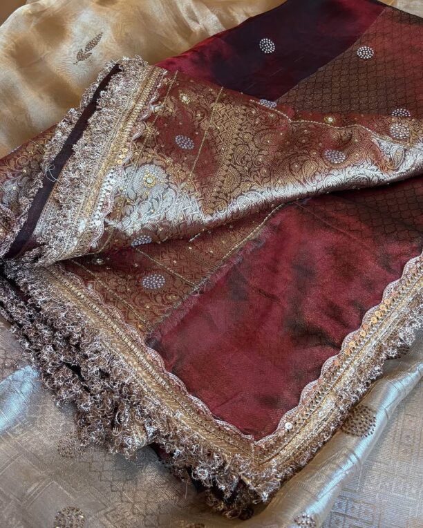 Banarasi Soft Maharani Glass Tissue Silk Saree - Image 24