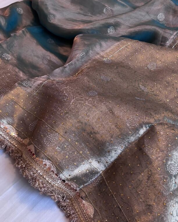 Banarasi Soft Maharani Glass Tissue Silk Saree
