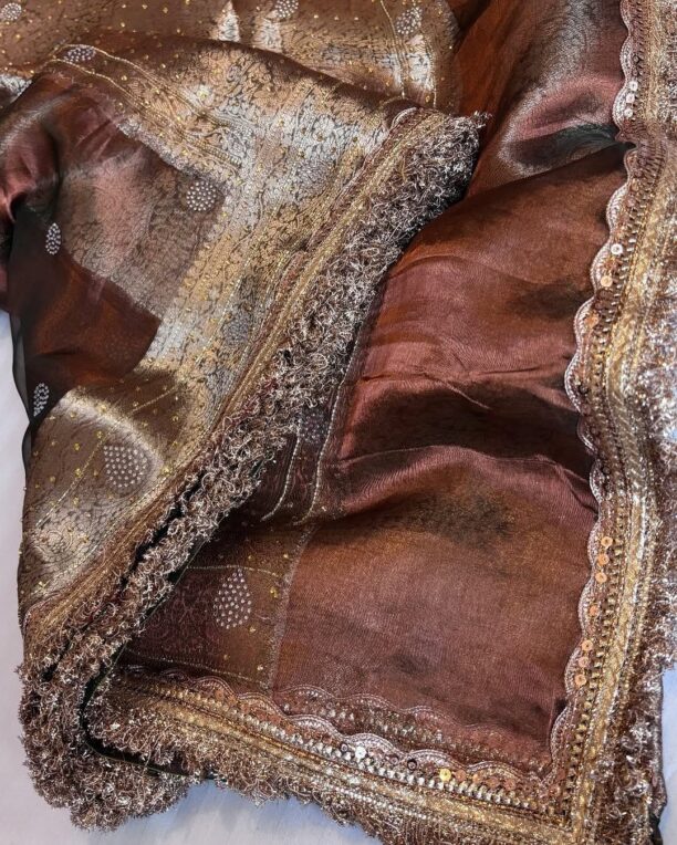Banarasi Soft Maharani Glass Tissue Silk Saree - Image 2