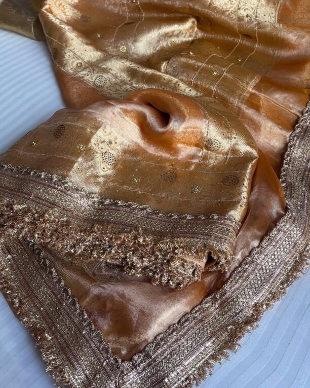 Banarasi Soft Maharani Glass Tissue Silk Saree - Image 10