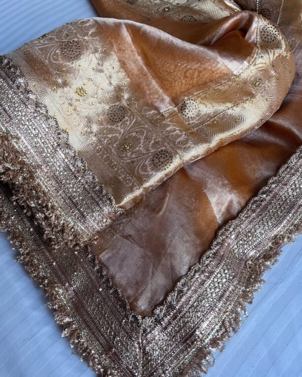 Banarasi Soft Maharani Glass Tissue Silk Saree - Image 22
