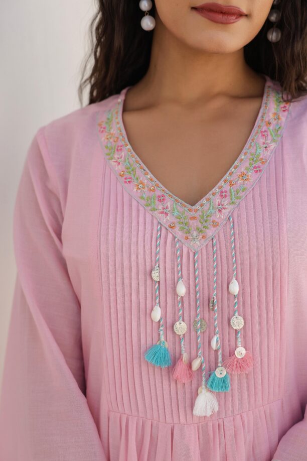 Summer Premium Cotton Embroidered Co-ord Set - Image 8