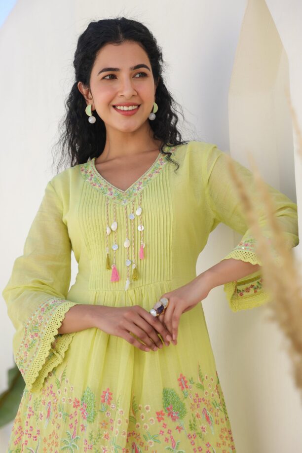 Summer Premium Cotton Embroidered Co-ord Set - Image 2