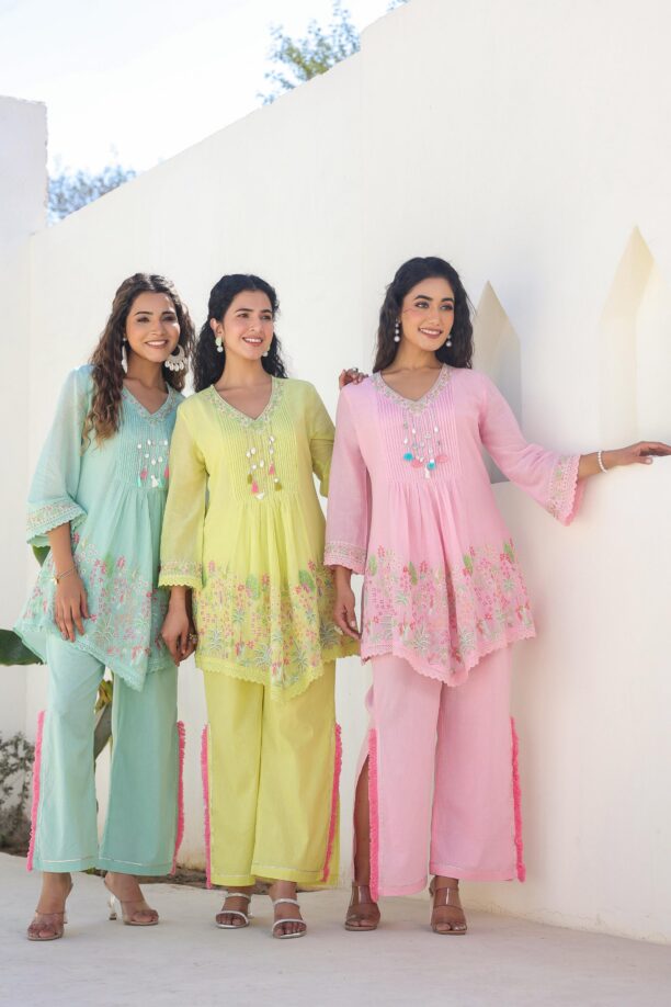 Summer Premium Cotton Embroidered Co-ord Set - Image 9