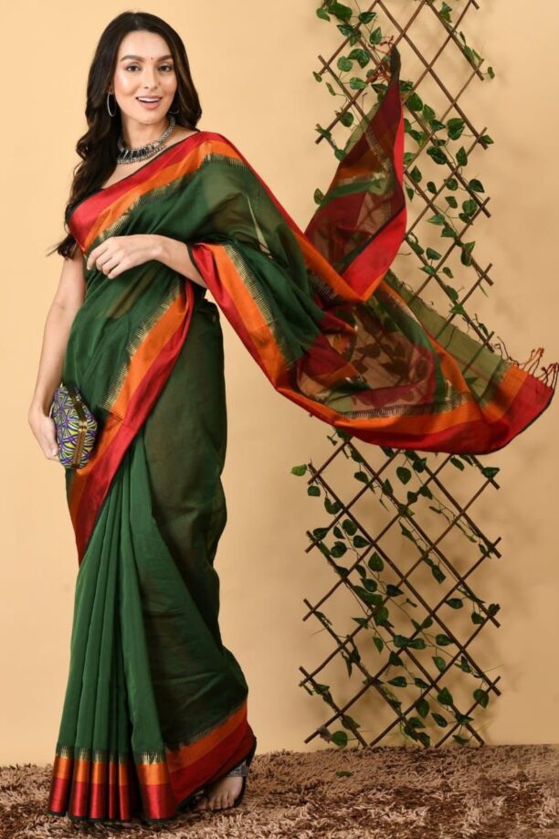 Maheshwari Design Saree - Image 2