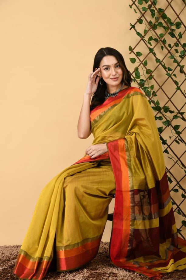 Maheshwari Design Saree - Image 4